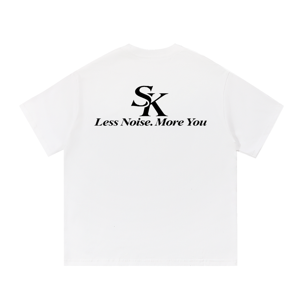 Su-Koon Pure Black Badge Cotton T-Shirt