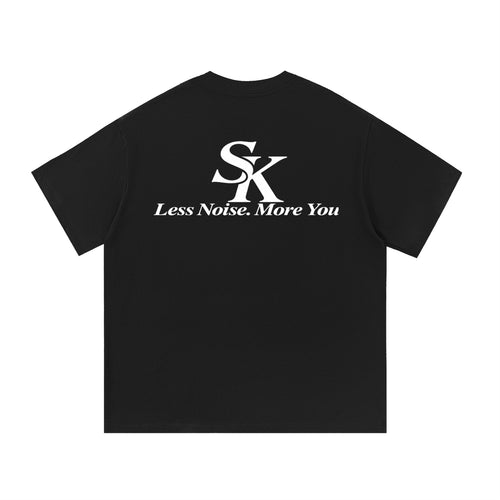 Su-Koonl  Pure White Badge Cotton T-Shirt