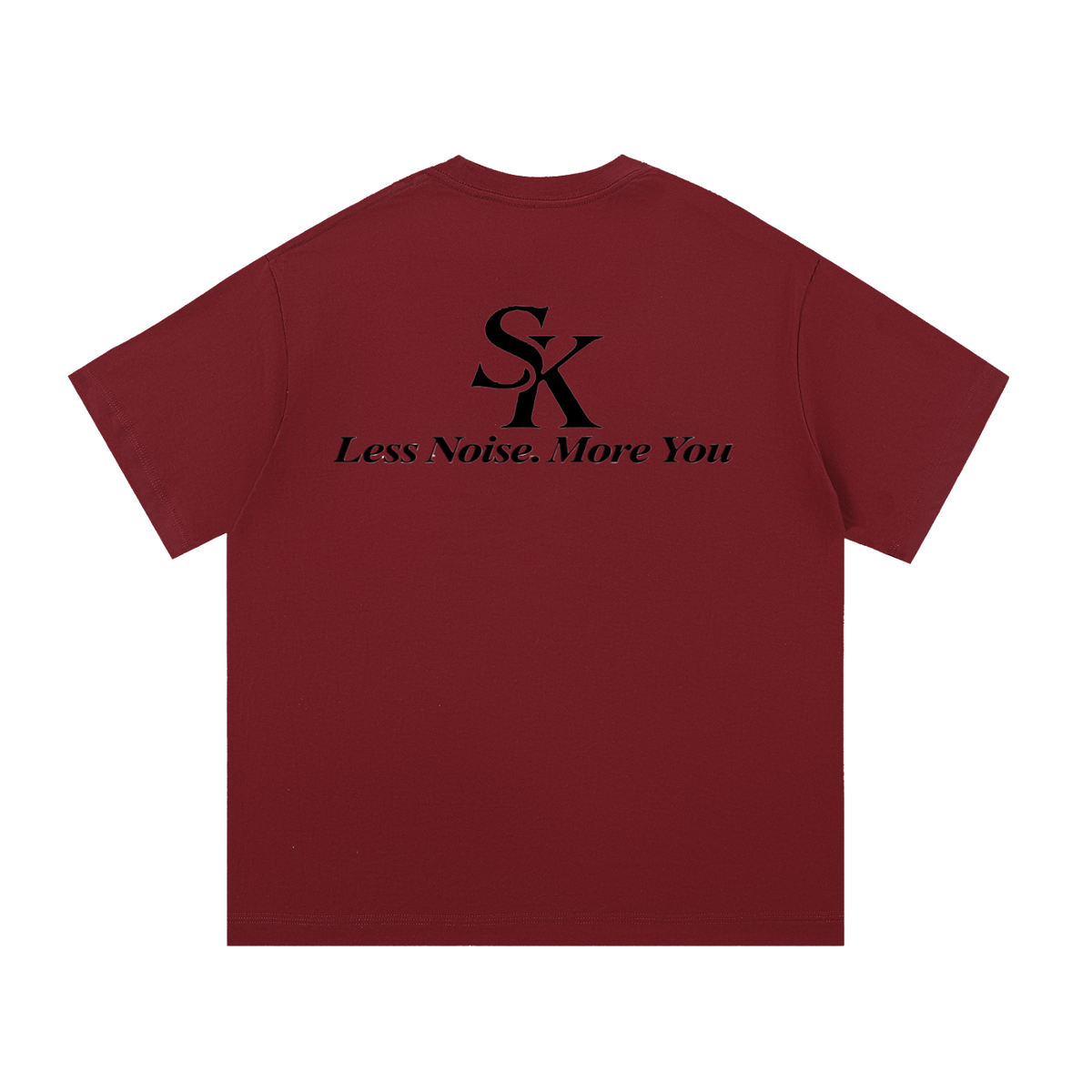 Su-Koon Pure Black Badge Cotton T-Shirt
