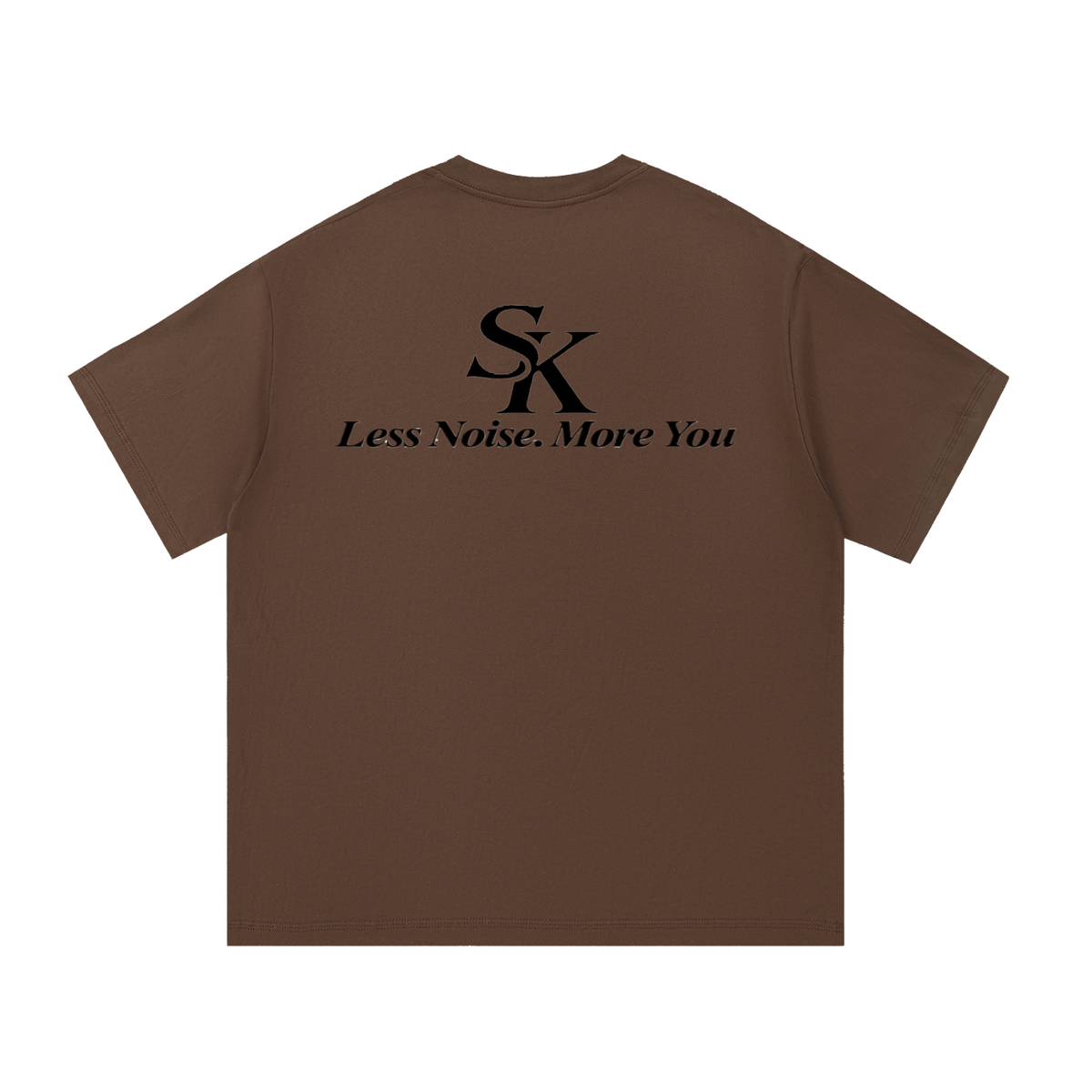 Su-Koon Pure Black Badge Cotton T-Shirt