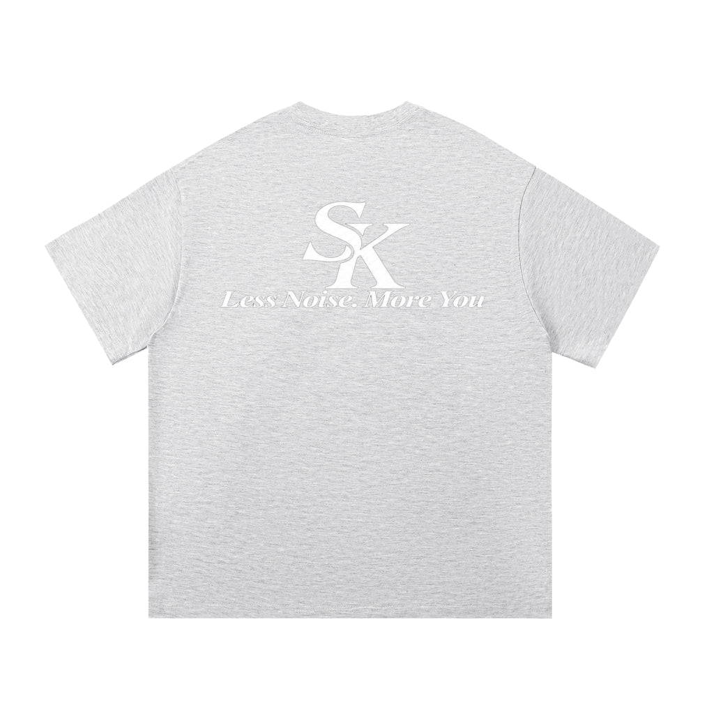 Su-Koonl  Pure White Badge Cotton T-Shirt